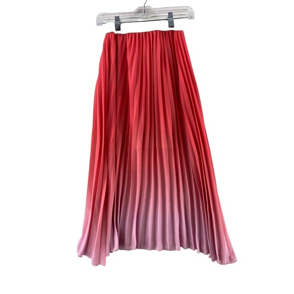 Maje Dresses & Skirts - MAJE Jonaelle Ombre Pleated Accordion Midi Skirt Size Large